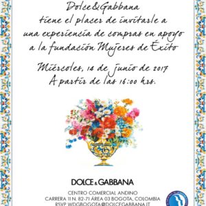 Dolce & Gabbana y la Fundación Mujeres de Éxito, se unen para apoyar a las mujeres que con su amor, sabiduría, disciplina y entrega, construyen país